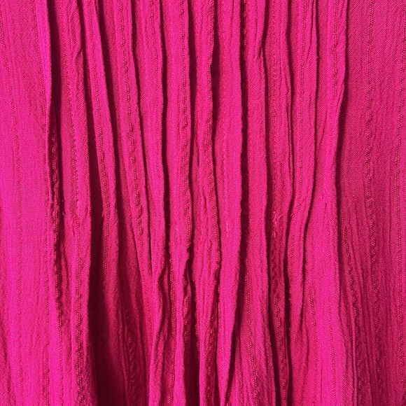 Knox Rose Top Pink Short Sleeve Round Neck Eyelet Embroidered Top Size Large - Picture 7 of 16